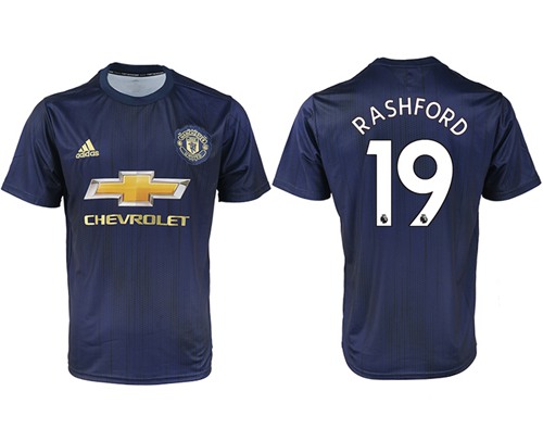 Manchester United #19 Rashford Away Soccer Club Jersey - Click Image to Close
